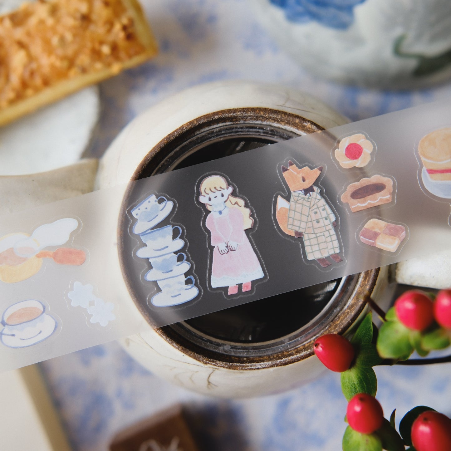 Teayou Kiss-cut PET Tape -  Seasonal Tea Party Vol.2
