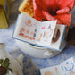 Teayou Kiss-cut Washi Tape Mini Booklet - Seasonal Tea Party Vol.2