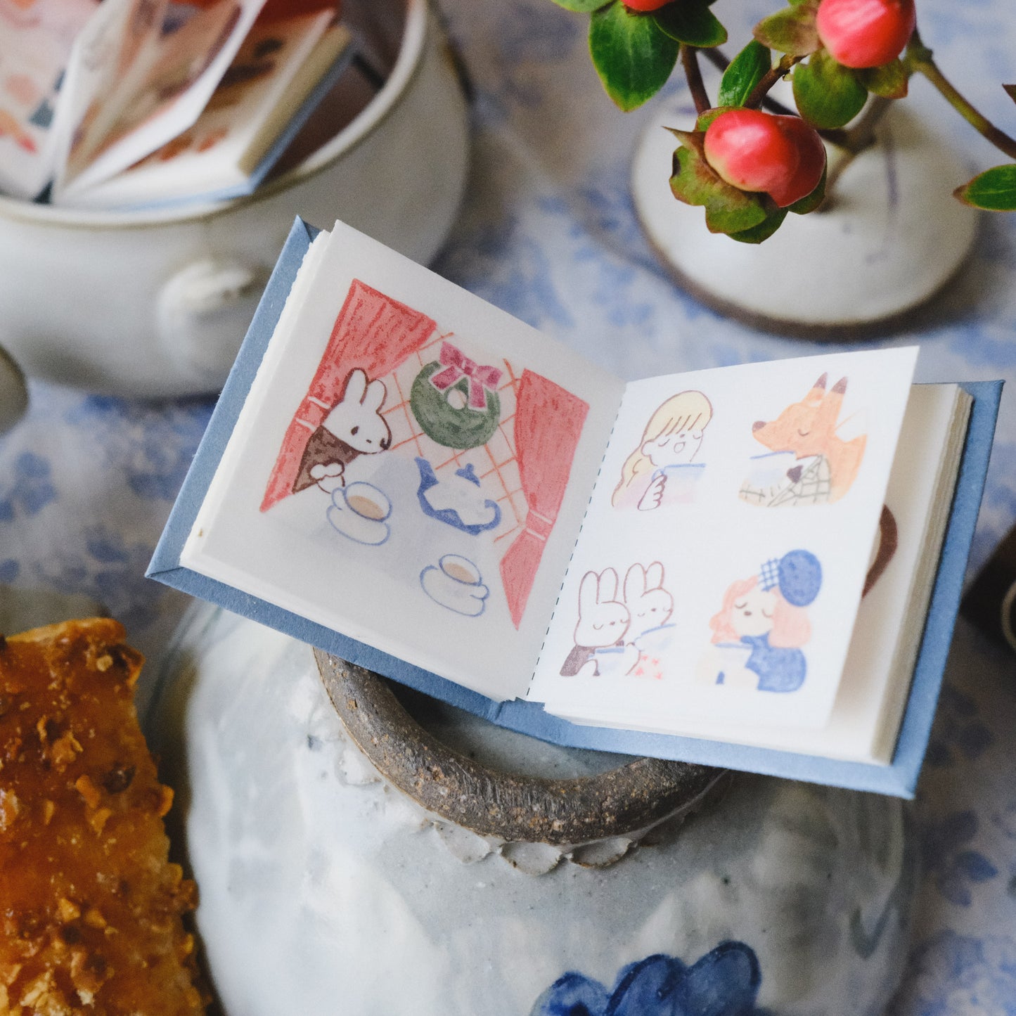 Teayou Kiss-cut Washi Tape Mini Booklet - Seasonal Tea Party Vol.2