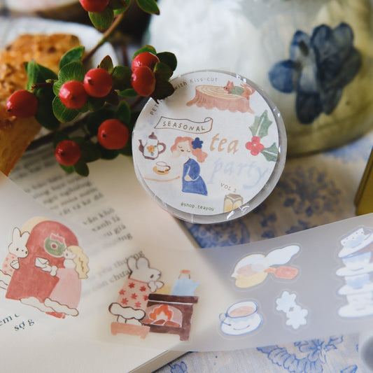 Teayou Kiss-cut PET Tape -  Seasonal Tea Party Vol.2