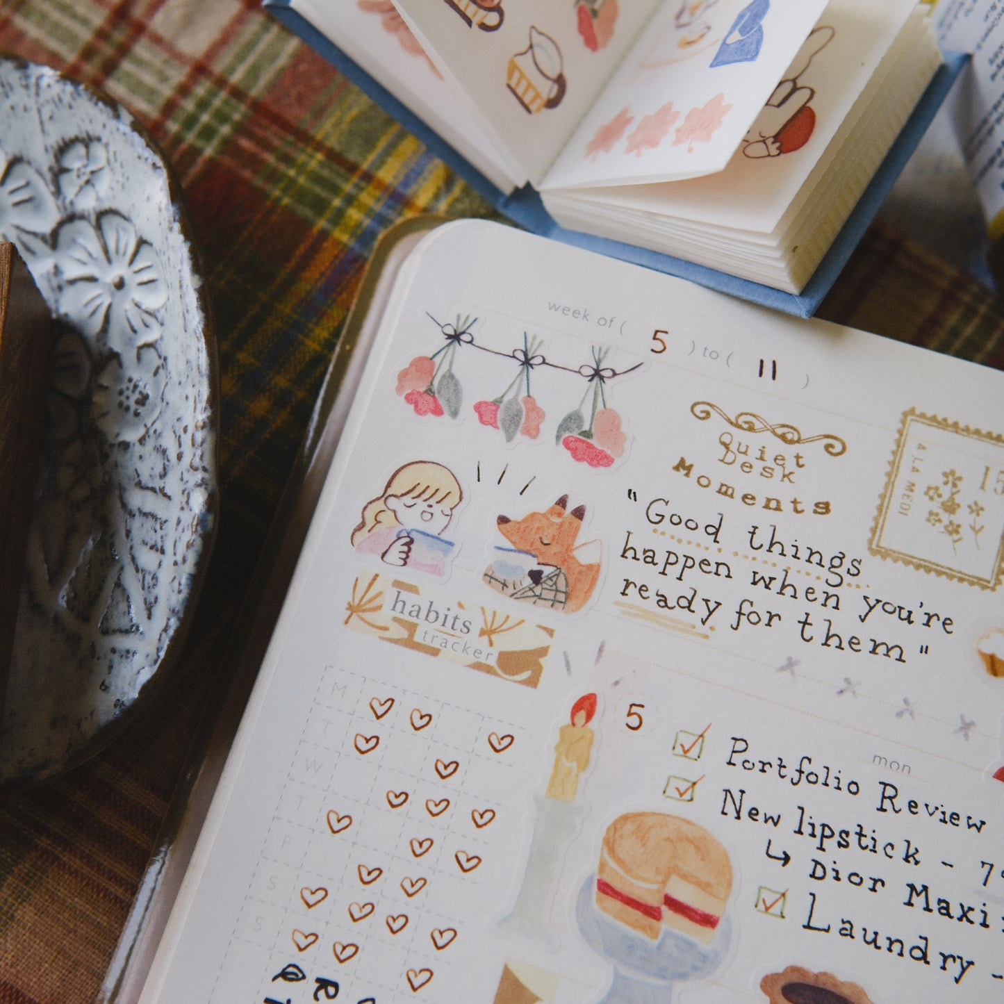 Teayou Kiss-cut Washi Tape Mini Booklet - Seasonal Tea Party Vol.2
