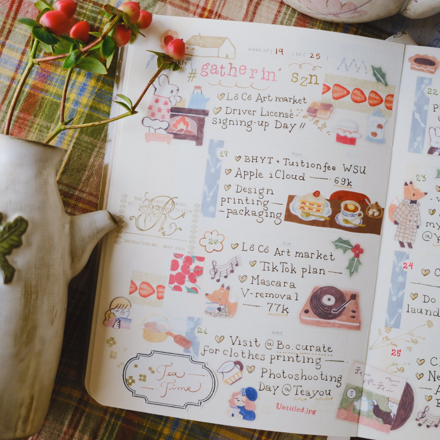 Teayou Kiss-cut PET Tape -  Seasonal Tea Party Vol.2