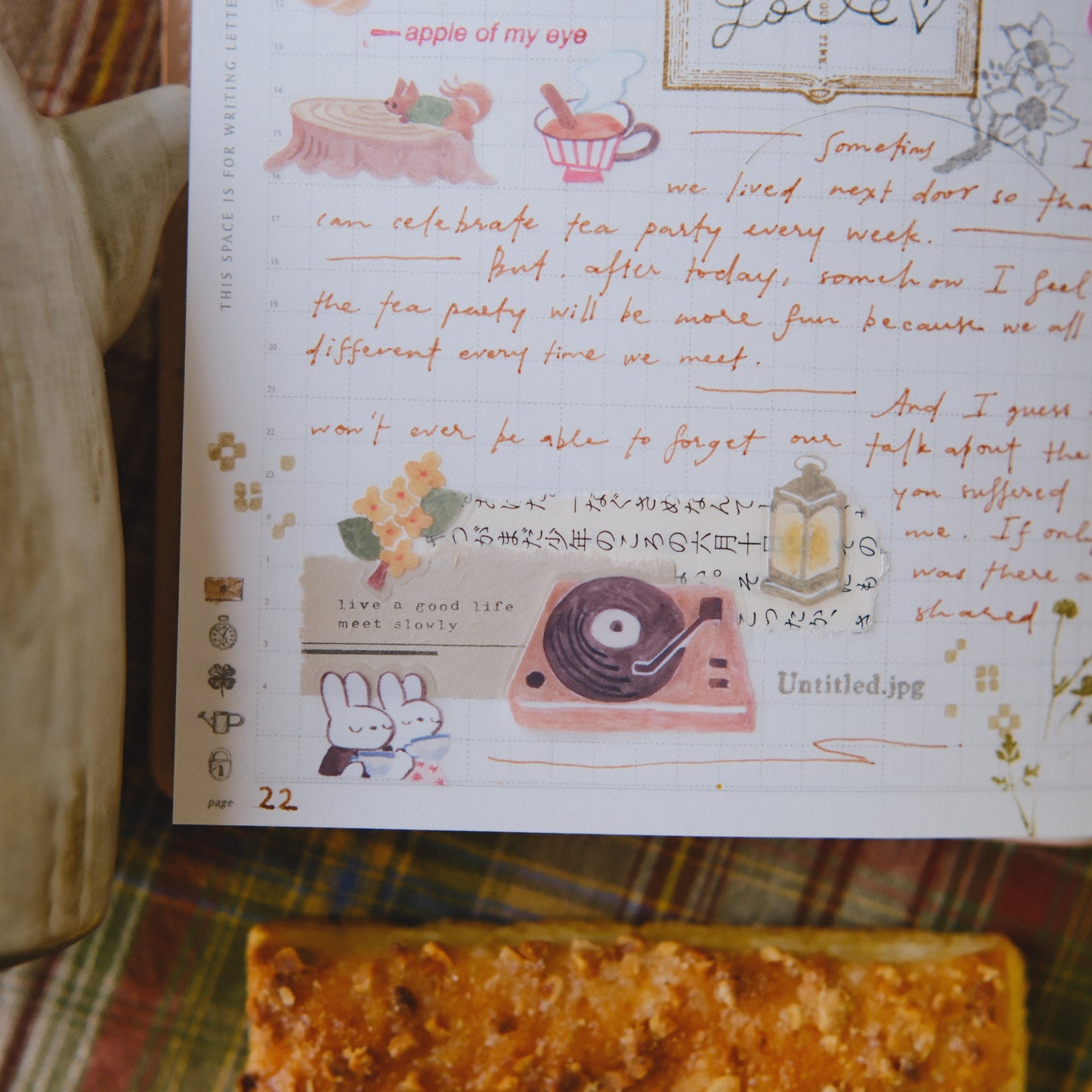 Teayou Kiss-cut PET Tape -  Seasonal Tea Party Vol.2