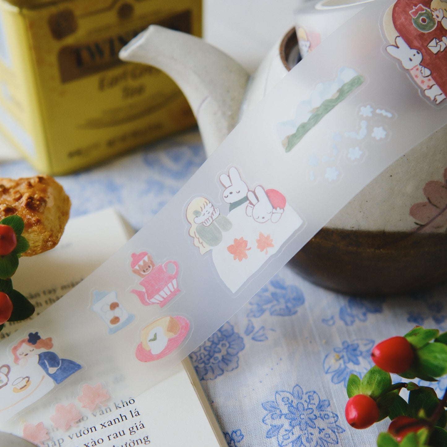 Teayou Kiss-cut PET Tape -  Seasonal Tea Party Vol.2