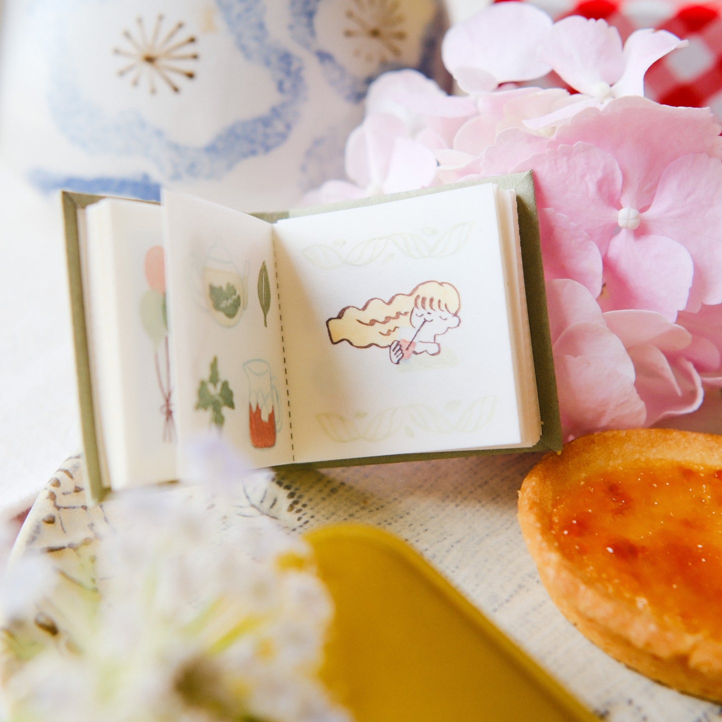Teayou Kiss-cut Washi Tape Mini Booklet - Seasonal Tea Party Vol.1