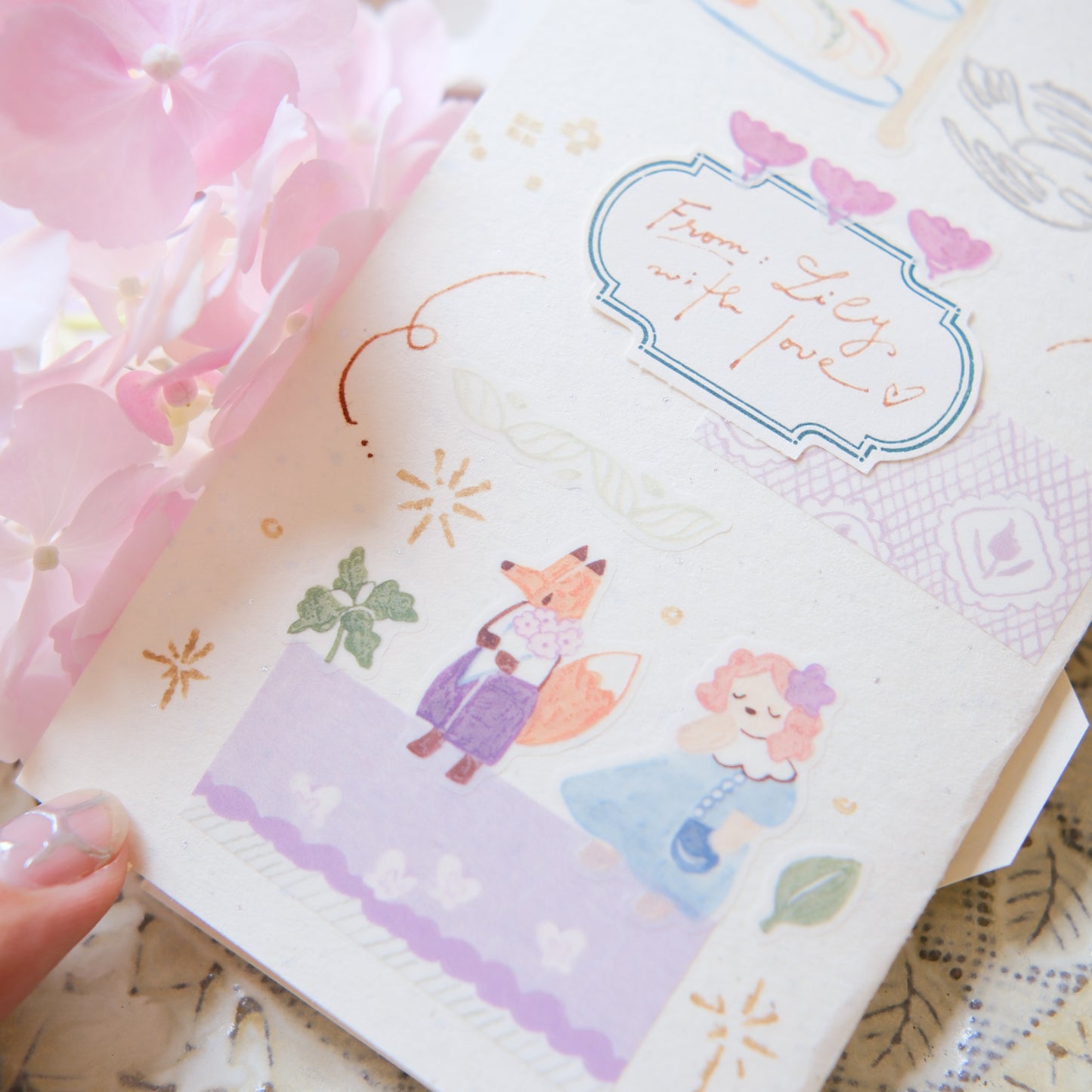 Teayou Kiss-cut Washi Tape Mini Booklet - Seasonal Tea Party Vol.1