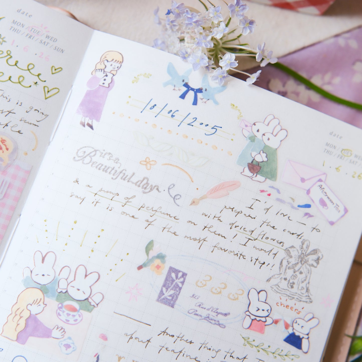 Teayou Kiss-cut PET Tape -  Seasonal Tea Party Vol.1