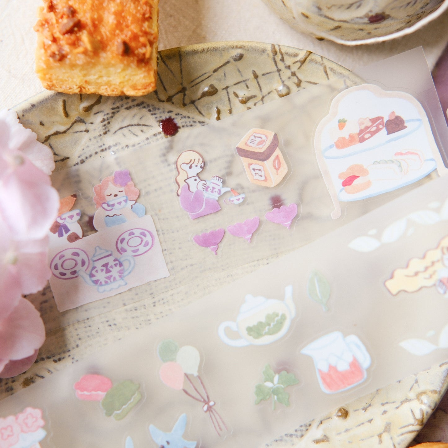 Teayou Kiss-cut PET Tape -  Seasonal Tea Party Vol.1