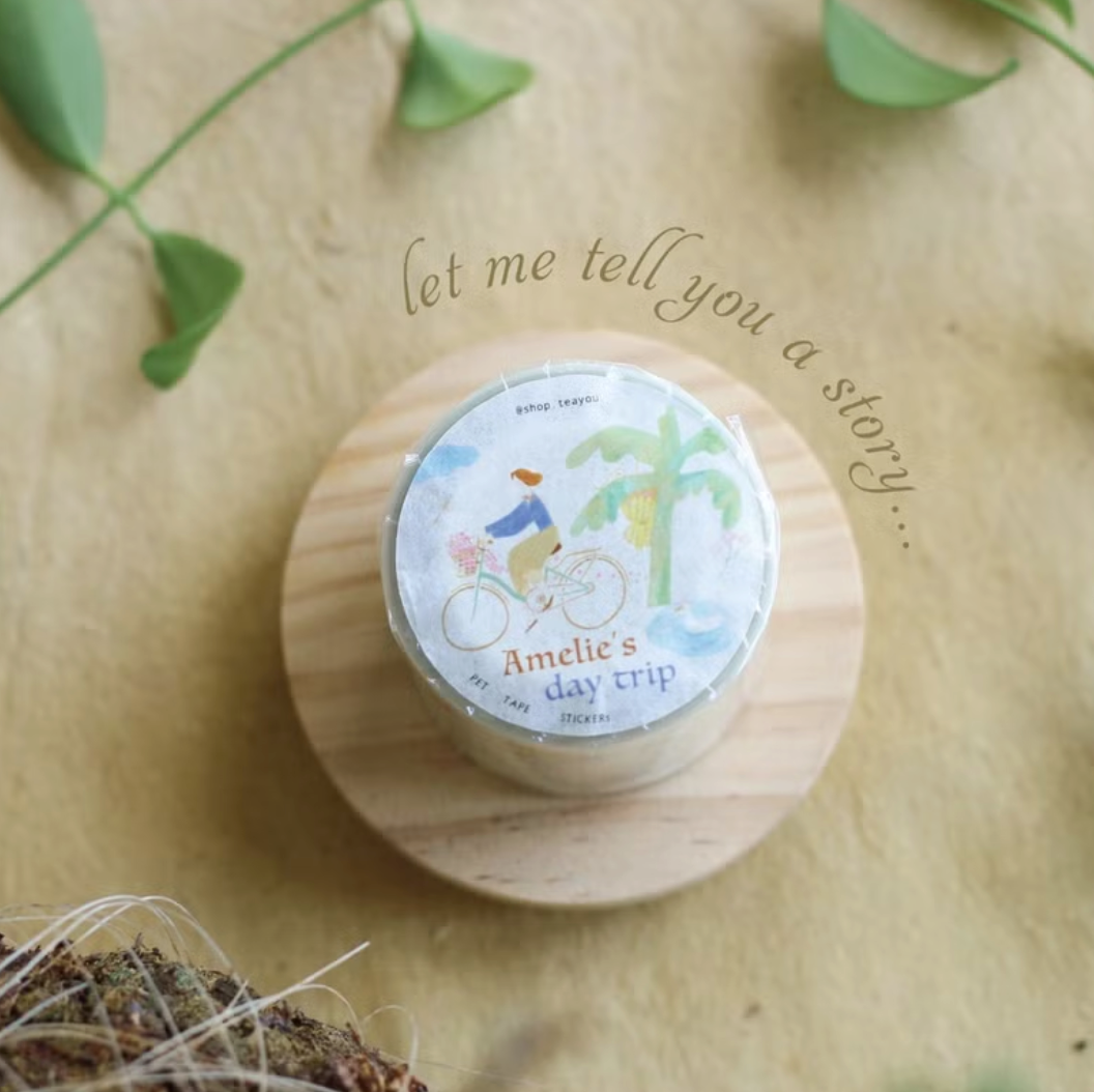 Teayou Kiss-cut PET Tape - Amelie's Day Trip