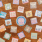 Tegamisha x ayai Small Square Sticky Memo Roll - Schedule