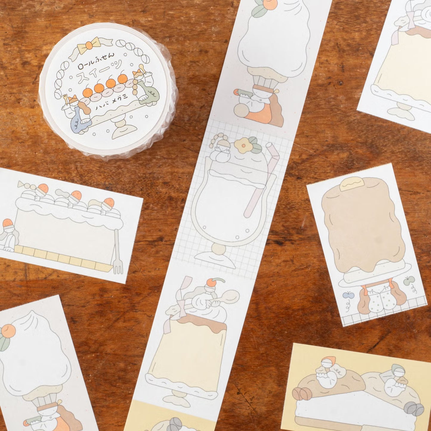 Tegamisha x Haba Megumi Sticky Memo Roll - Sweets