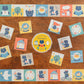 Tegamisha x Mokuji Small Square Sticky Memo Roll - Kuma's Daily