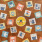 Tegamisha x Mokuji Small Square Sticky Memo Roll - Kuma's Daily