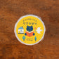 Tegamisha x Mokuji Small Square Sticky Memo Roll - Kuma's Daily