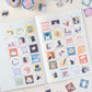Tegamisha x necktie Small Square Sticky Memo Roll - Play with Cat