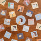 Tegamisha x Shimamura Hikari Small Square Sticky Memo Roll - Sun & Rain