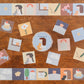 Tegamisha x Shimamura Hikari Small Square Sticky Memo Roll - Sun & Rain