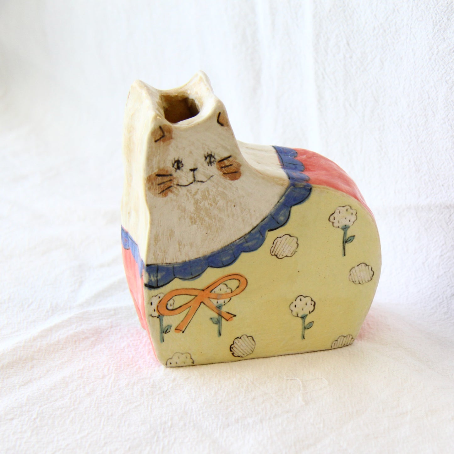 the cozy nook Double-sided Cat Vase