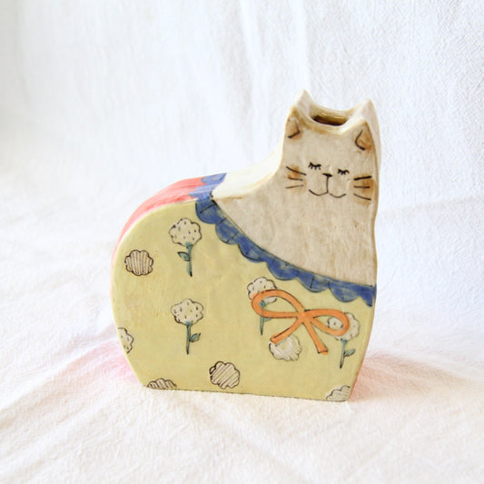 the cozy nook Double-sided Cat Vase