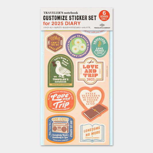 TRAVELER'S Notebook - Customized Sticker Set, 2025 Limited Edition