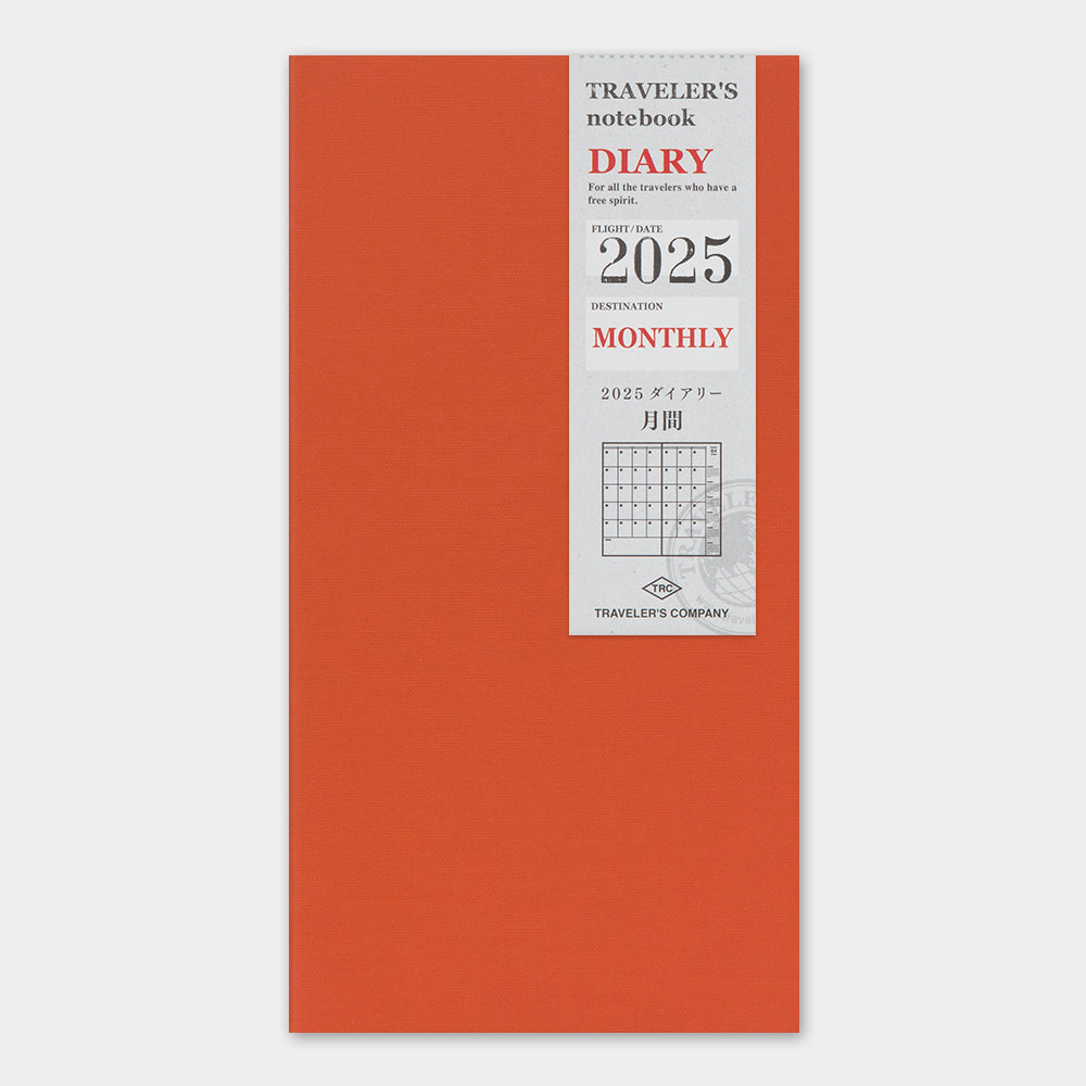 TRAVELER'S Notebook 2025 - Regular Size, Monthly (Pre-Order now, Ships after 10/16)