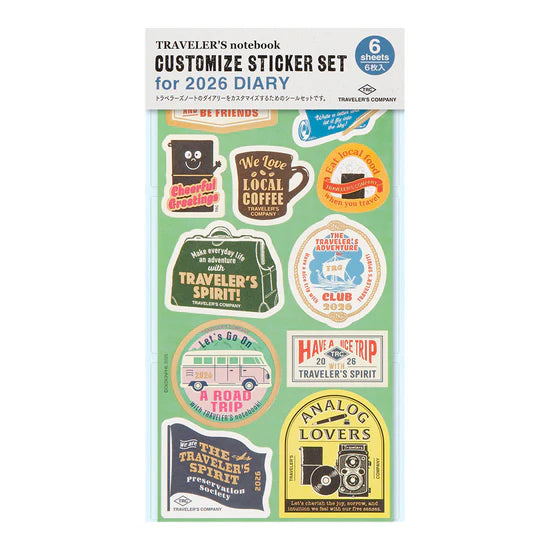 TRAVELER'S Notebook - Customized Sticker Set, 2026 Limited Edition