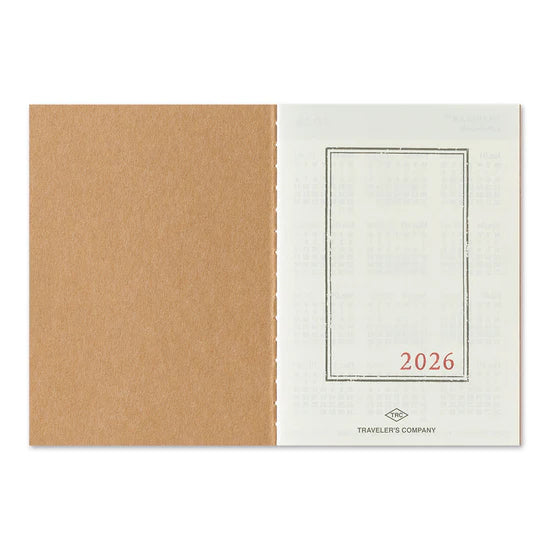 TRAVELER'S Notebook 2026 - Passport Size, Monthly
