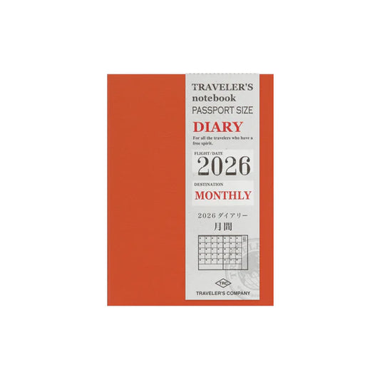 TRAVELER'S Notebook 2026 - Passport Size, Monthly