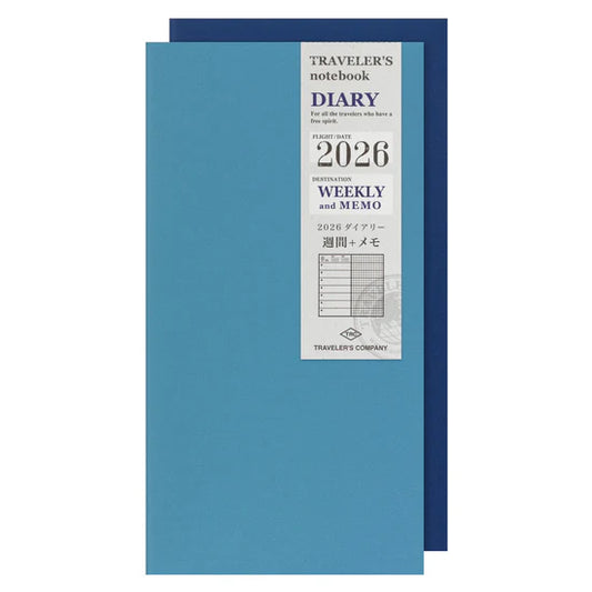 TRAVELER'S Notebook 2026 - Regular Size, Weekly + Memo