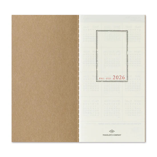 TRAVELER'S Notebook 2026 - Regular Size, Weekly Vertical