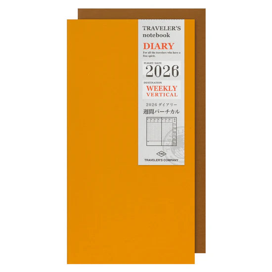 TRAVELER'S Notebook 2026 - Regular Size, Weekly Vertical