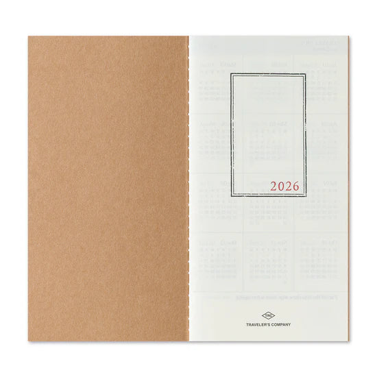 TRAVELER'S Notebook 2026 - Regular Size, Monthly