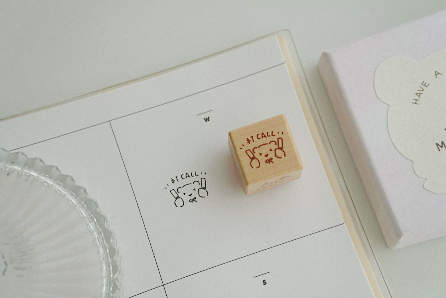 Tomatonasu Mini Bear Rubber Stamp Collection - Sweet Bear