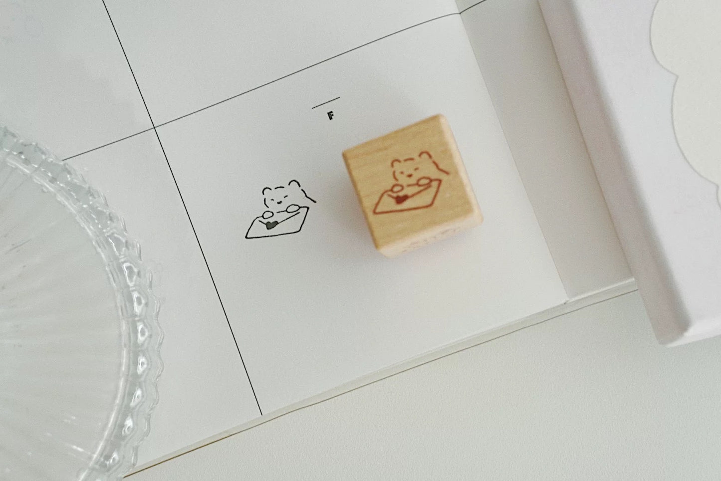 Tomatonasu Mini Bear Rubber Stamp Collection - Sweet Bear