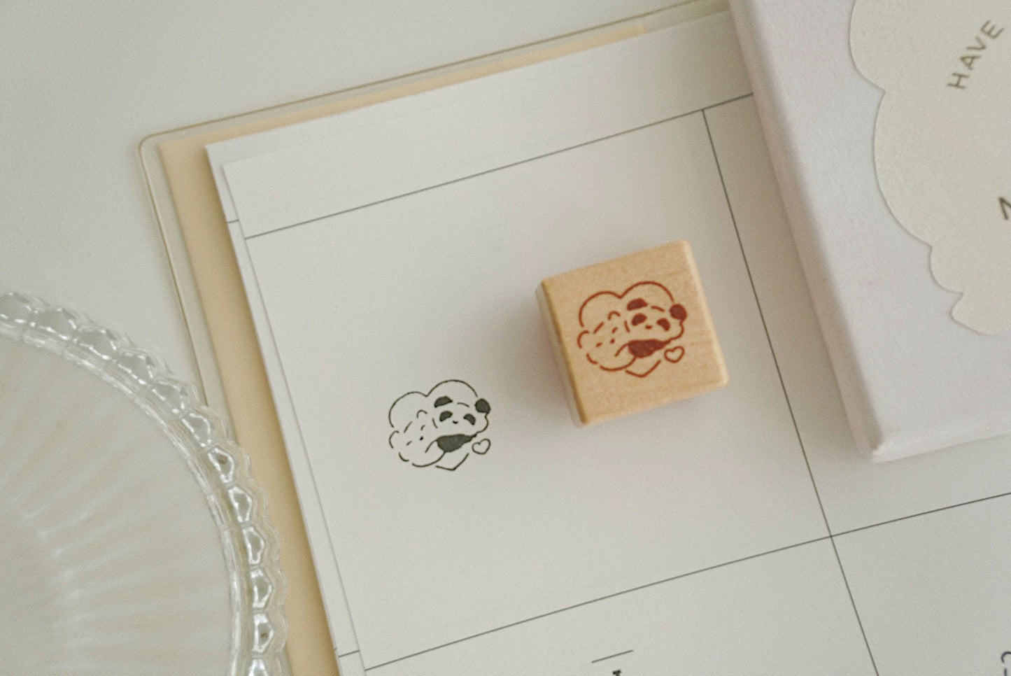 Tomatonasu Mini Bear Rubber Stamp Collection - Sweet Bear