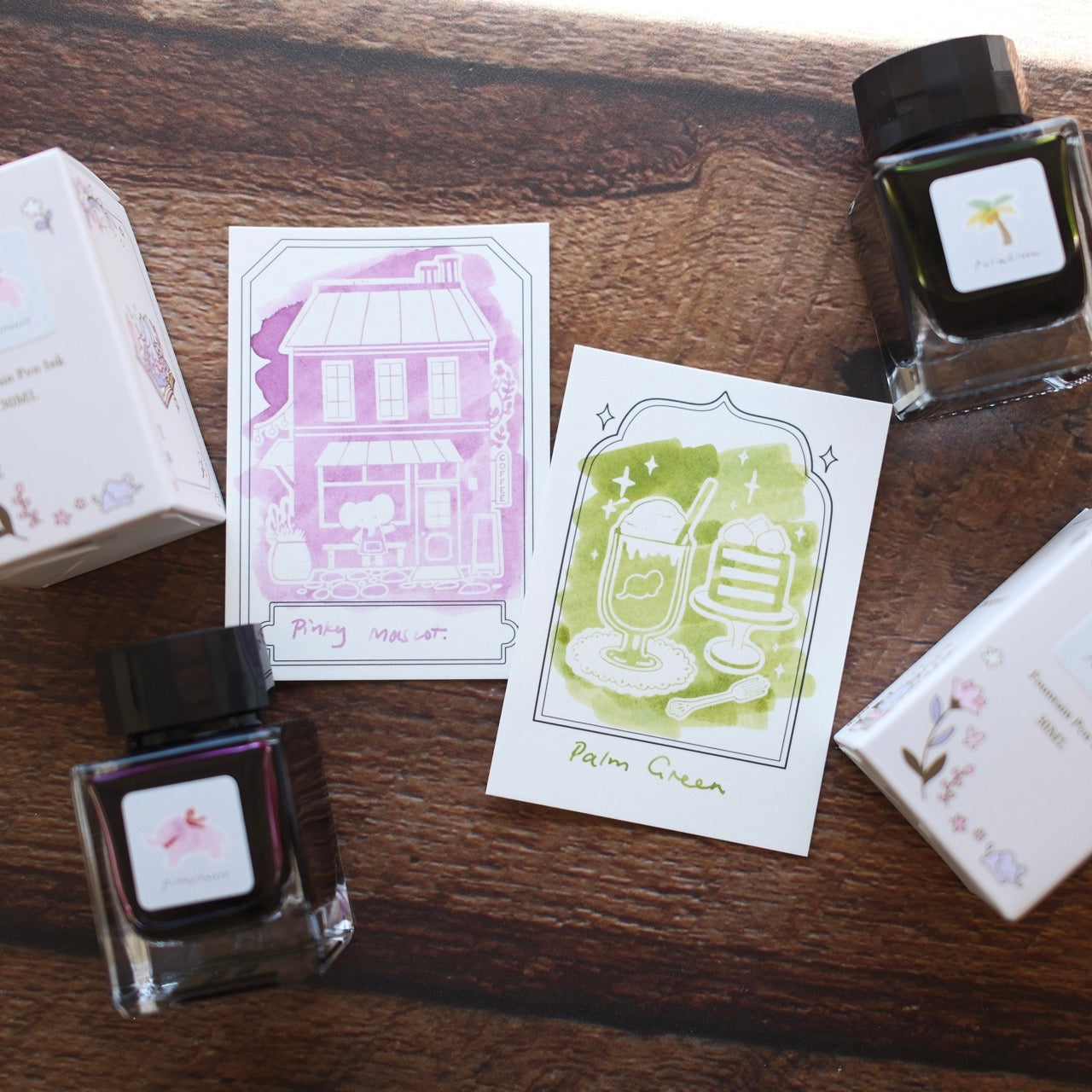 Pinky Elephant x Tono & Lims Bottled Ink - Pinky Mascot