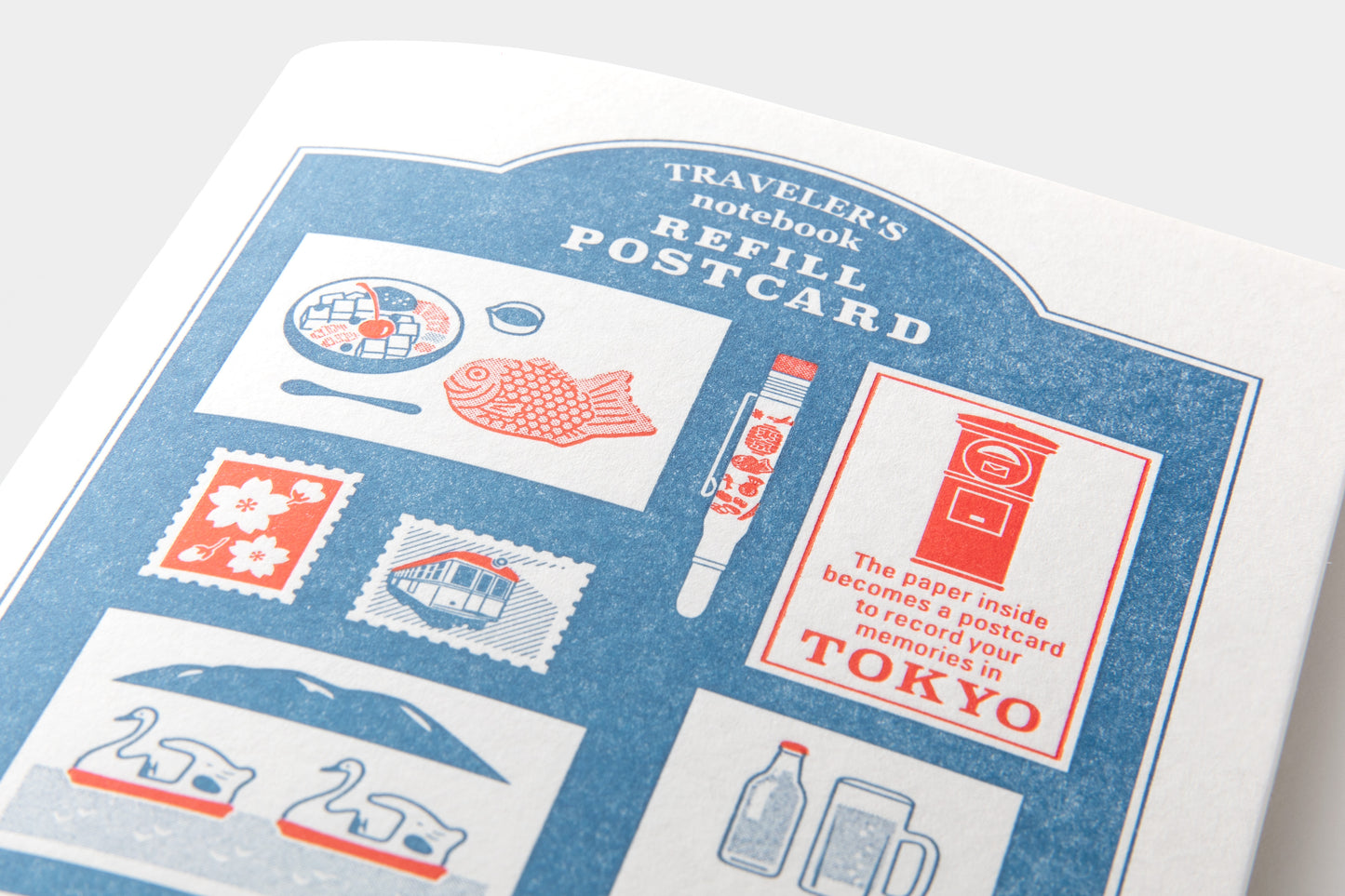 TRAVELER'S Notebook - Regular Size Refill - TOKYO Postcard, Limited Edition