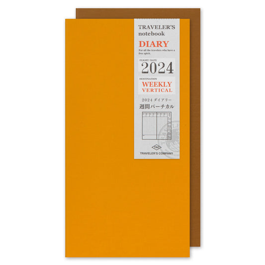 TRAVELER'S Notebook 2024 - Regular Size, Weekly Vertical (Pre-Order Only, Ships in October)