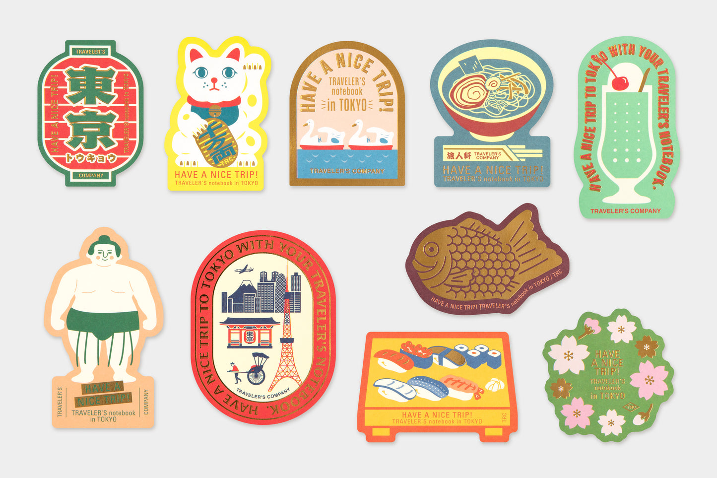 TRAVELER'S Notebook - TOKYO Sticker Set, Limited Edition