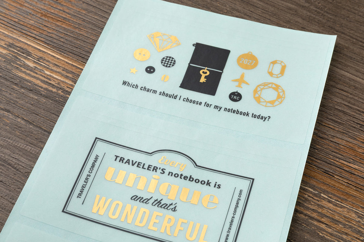 TRAVELER'S Notebook - Customized Sticker Set, 2027 Limited Edition (Pre-order Now, Shipping Starts After 10/19)