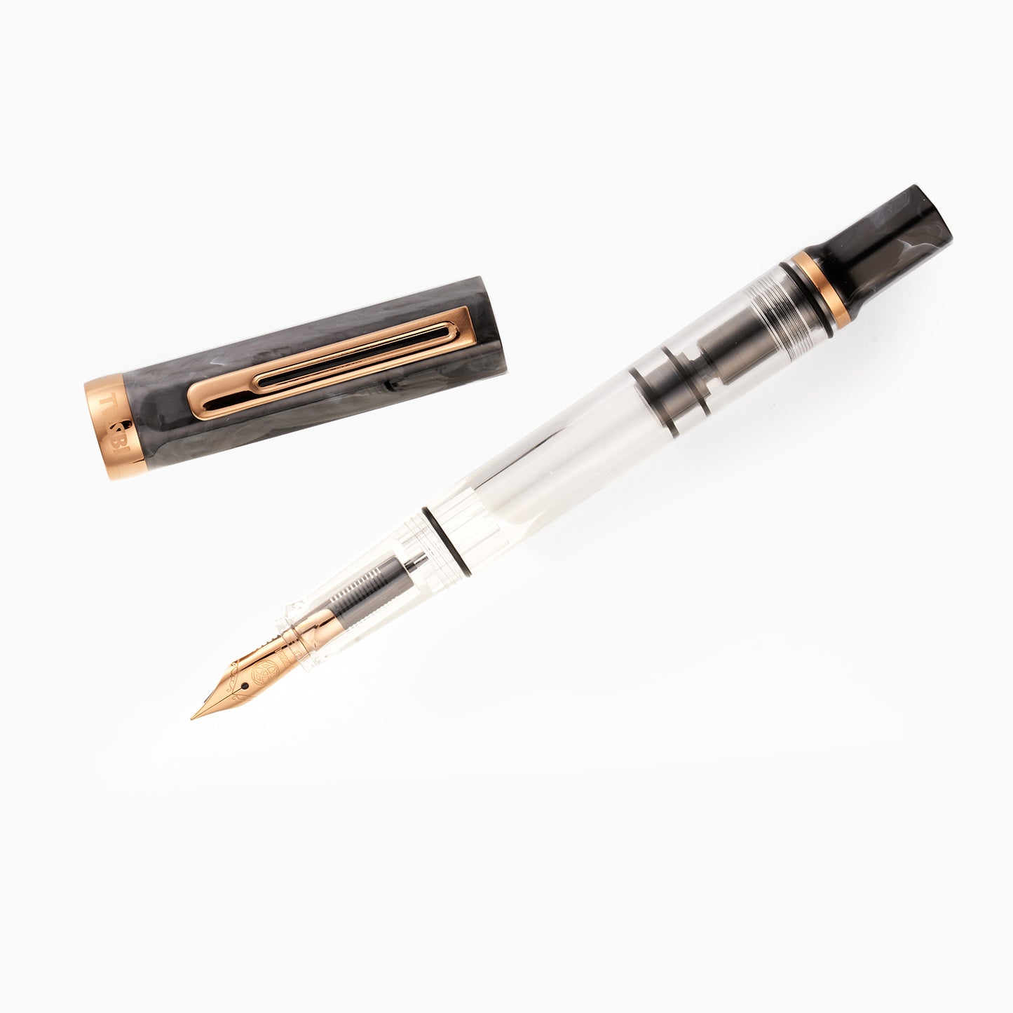 TWSBI ECO Black Marble w/ Bronze Fountain Pen