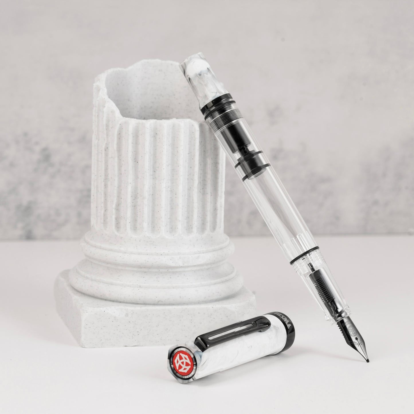 TWSBI ECO Carrara w/ Onyx Trim Fountain Pen