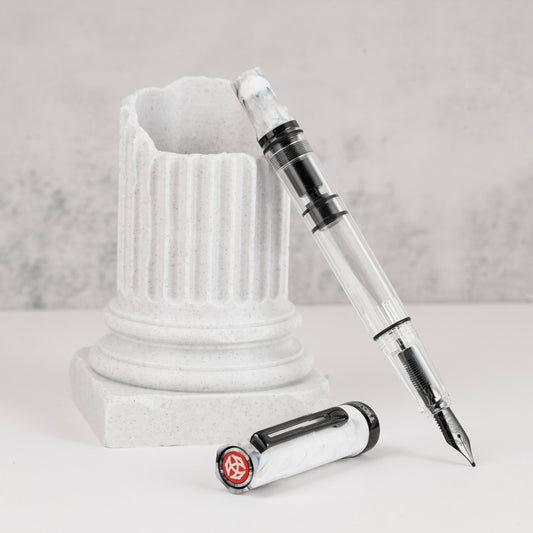 TWSBI ECO Carrara w/ Onyx Trim Fountain Pen