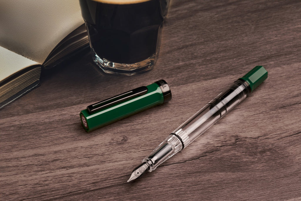 TWSBI ECO Irish Green w/ Onyx Fountain Pen