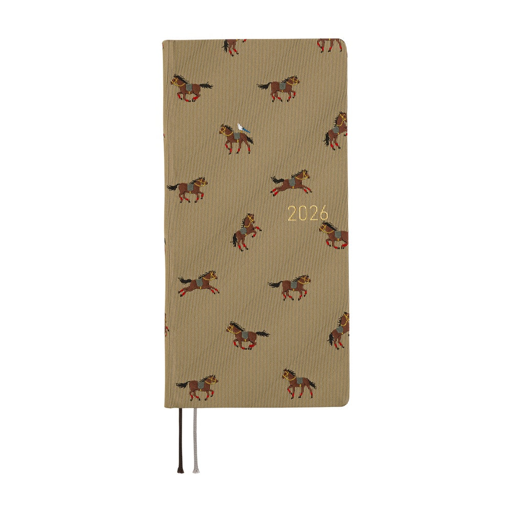 Hobonichi Weeks 2026 - Bow & Tie: Galloping Horses