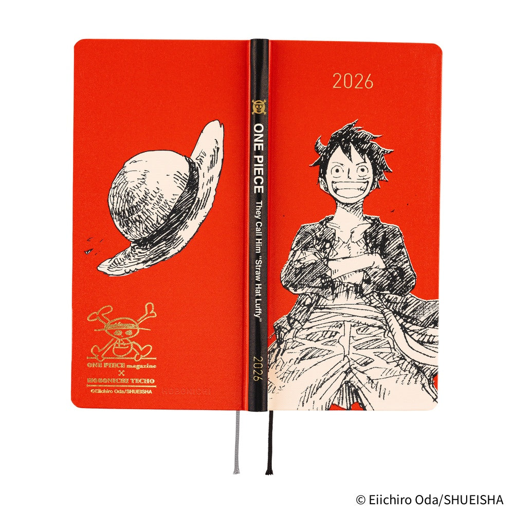 Hobonichi Weeks 2026 - ONE PIECE magazine: Straw Hat Luffy (Red)