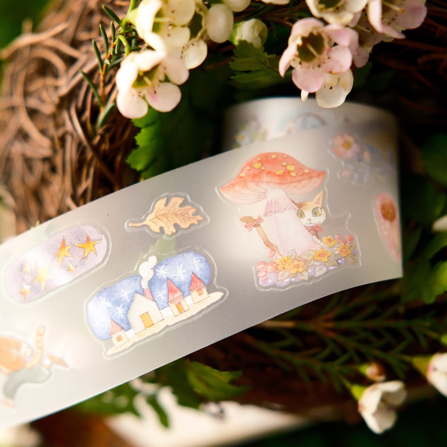 Teayou Kiss-cut PET Tape - The Wandering Garden