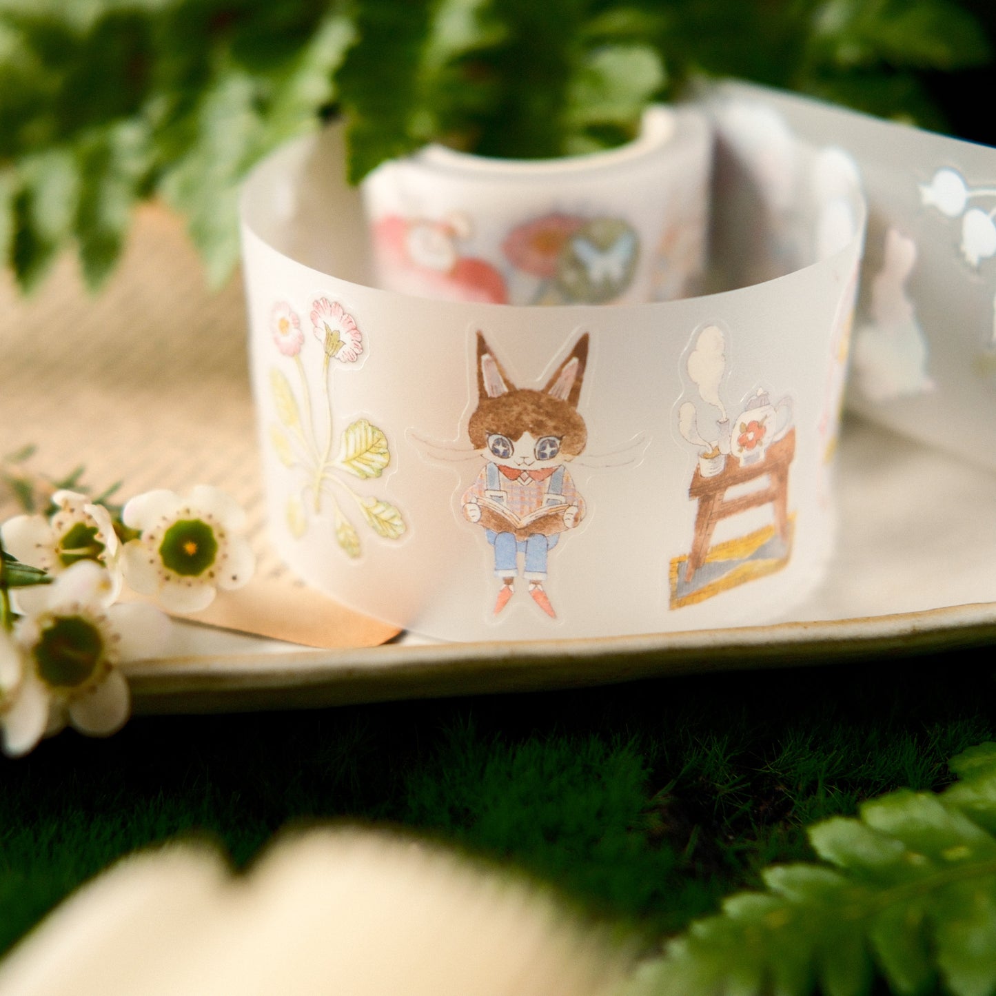 Teayou Kiss-cut PET Tape - The Wandering Garden