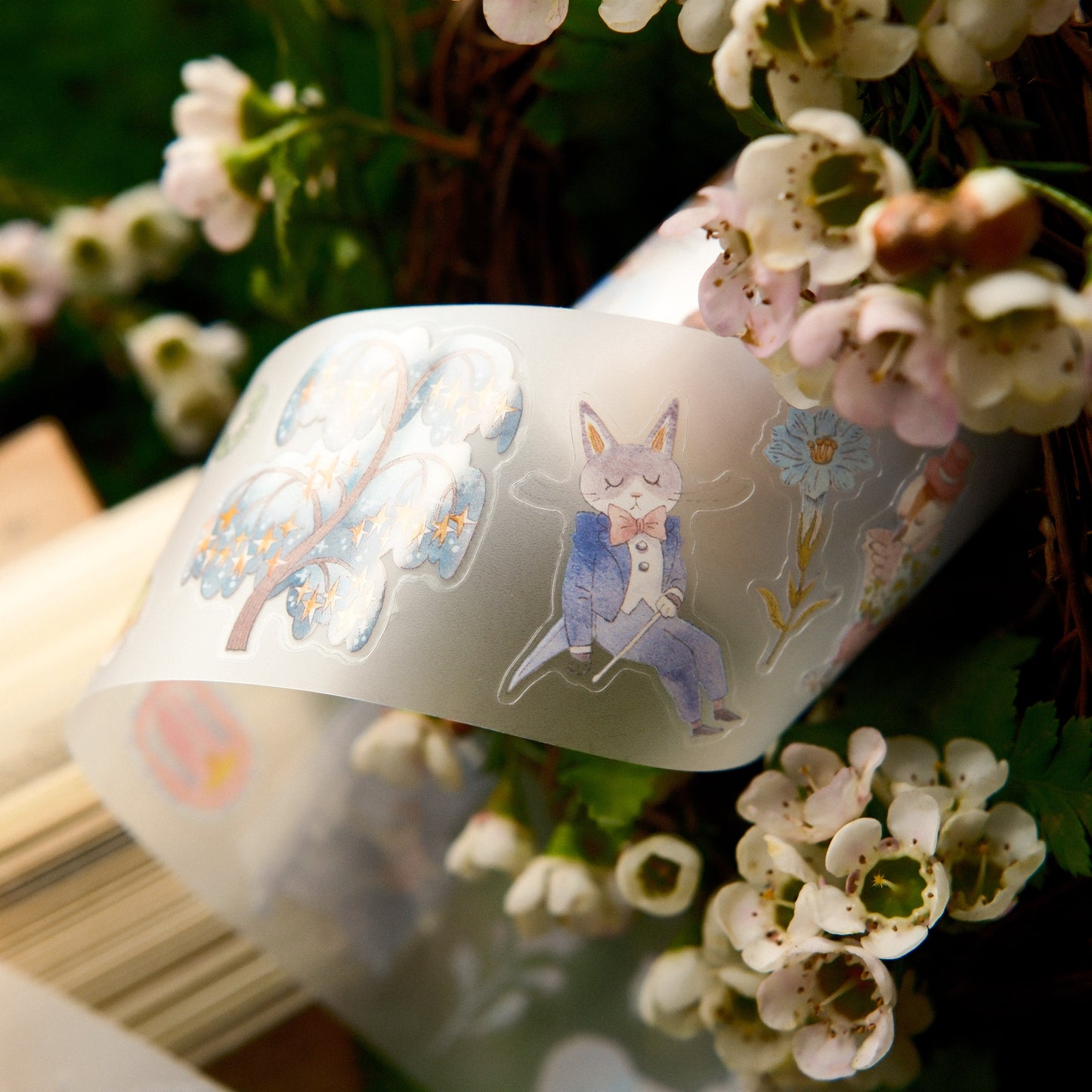 Teayou Kiss-cut PET Tape - The Wandering Garden