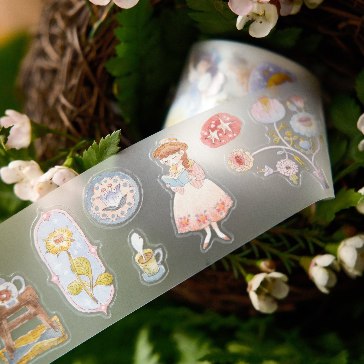 Teayou Kiss-cut PET Tape - The Wandering Garden